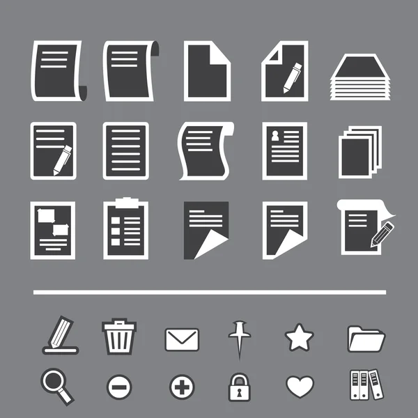 Icono de papel — Vector de stock