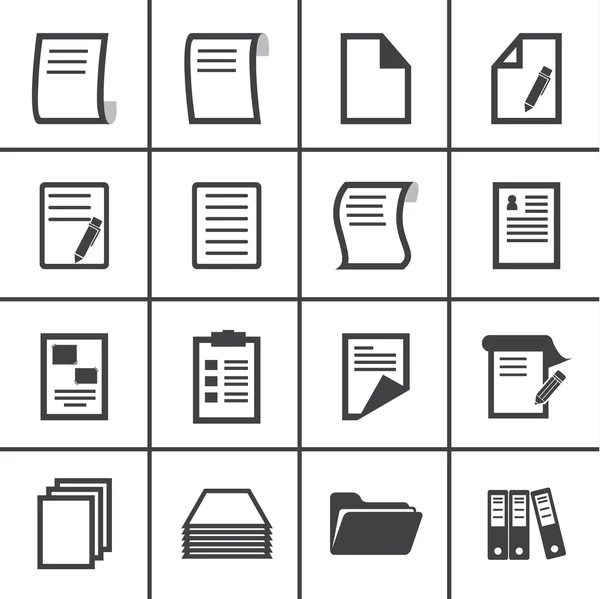 Papier pictogrammen — Stockvector