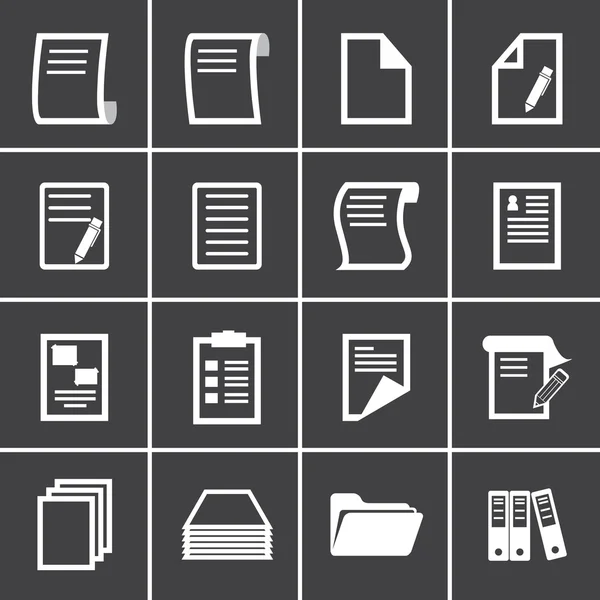 Paper icons — Stock Vector