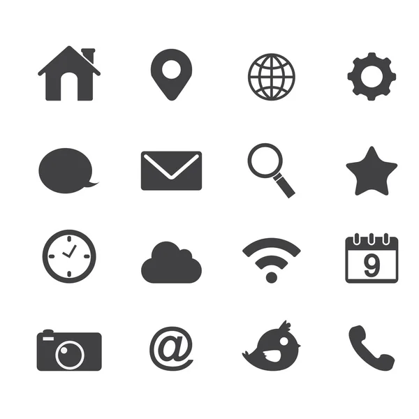 Vector basistoepassing web Icons — Stockvector