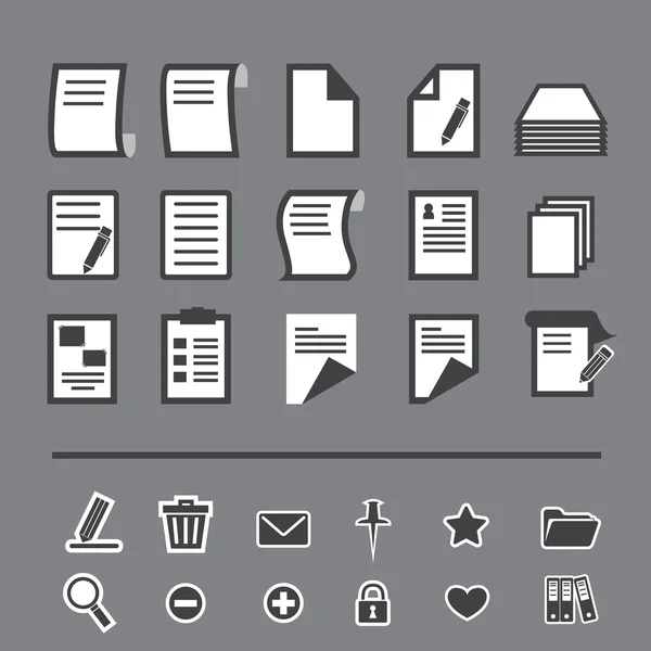 Paper icon — Stock Vector