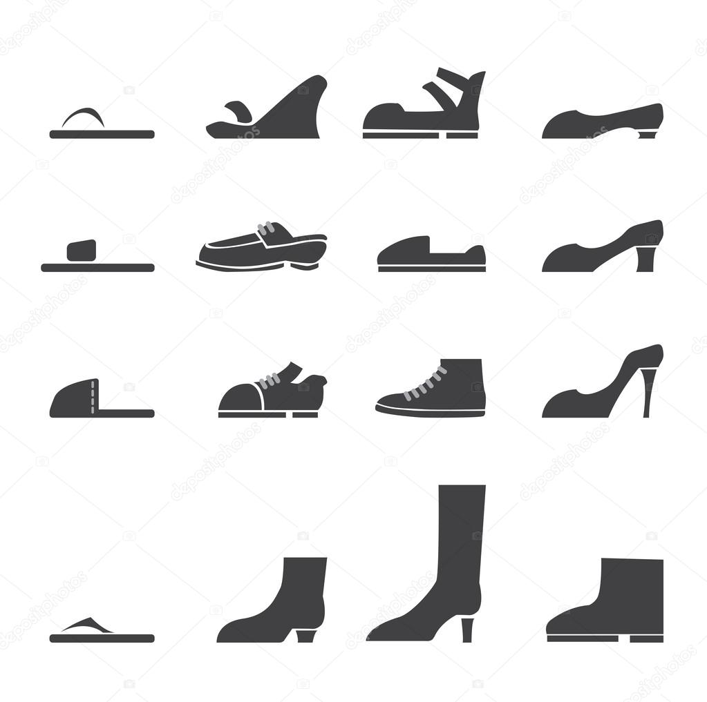 Vector.shoes icon set