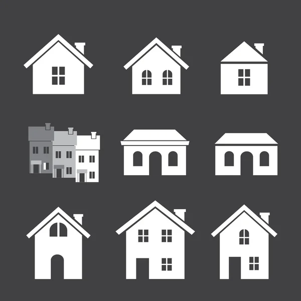 Conjunto de iconos casa — Vector de stock