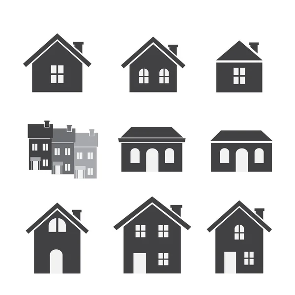 Conjunto de iconos casa — Vector de stock