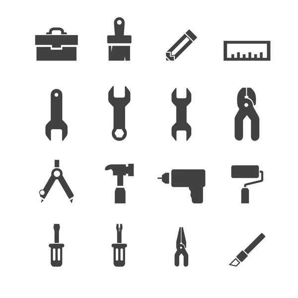 Tools icon set — Stock Vector