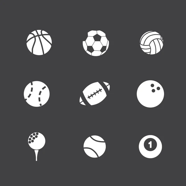 Juego de iconos deportivos — Archivo Imágenes Vectoriales