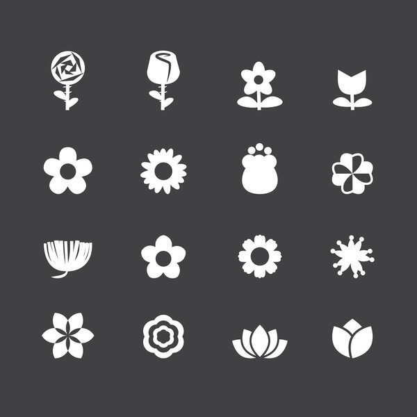 Flower vector set