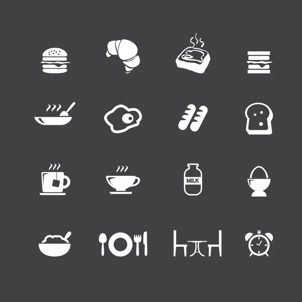 Iconos de desayuno — Vector de stock