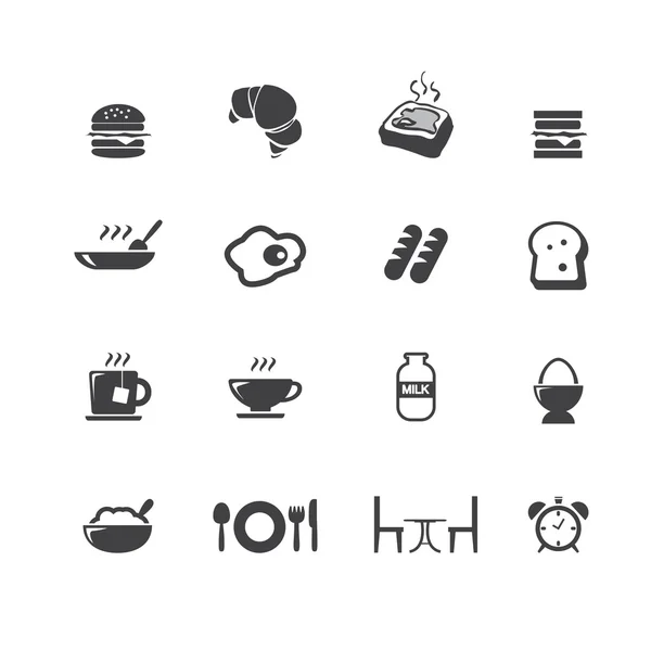 Breakfast icons — Stock Vector