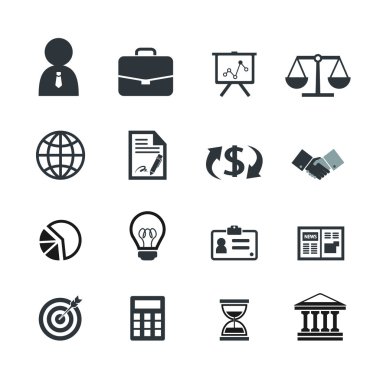 İş Finans Icons set