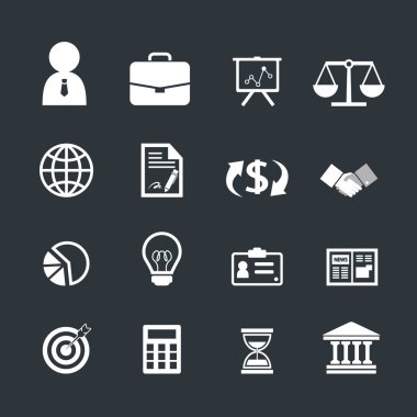 İş Finans Icons set