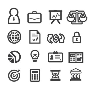 İş Finans Icons set