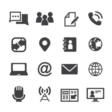Ortam ve iletişim simgeleri 