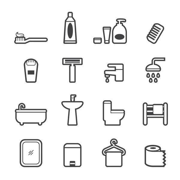 Salle de bain ensemble — Image vectorielle