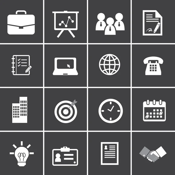 Iconos de oficina y negocios — Vector de stock