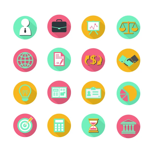 Business finance icons set — Stock Vector