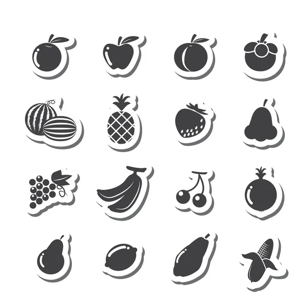 Icono de frutas — Archivo Imágenes Vectoriales