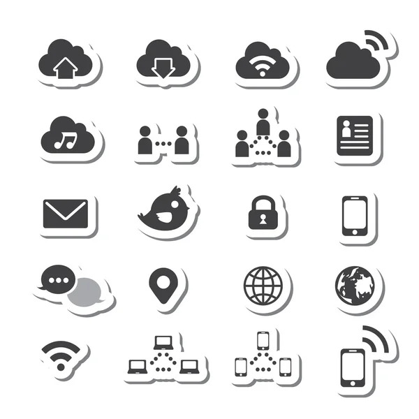 Set di icone Internet — Vettoriale Stock