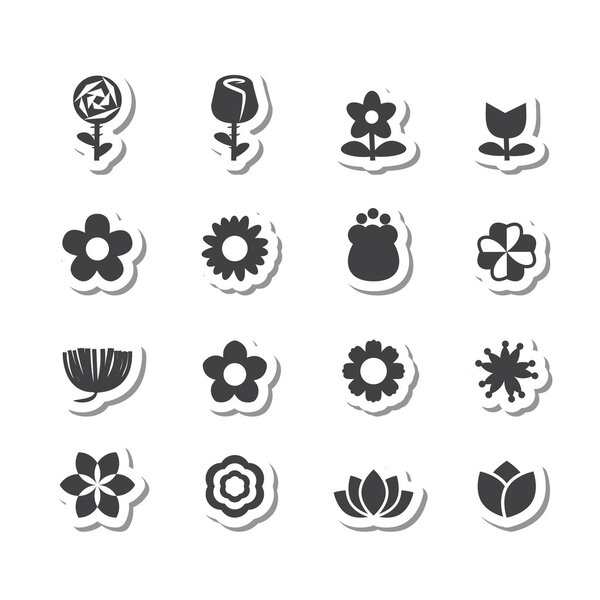 Flower vector set