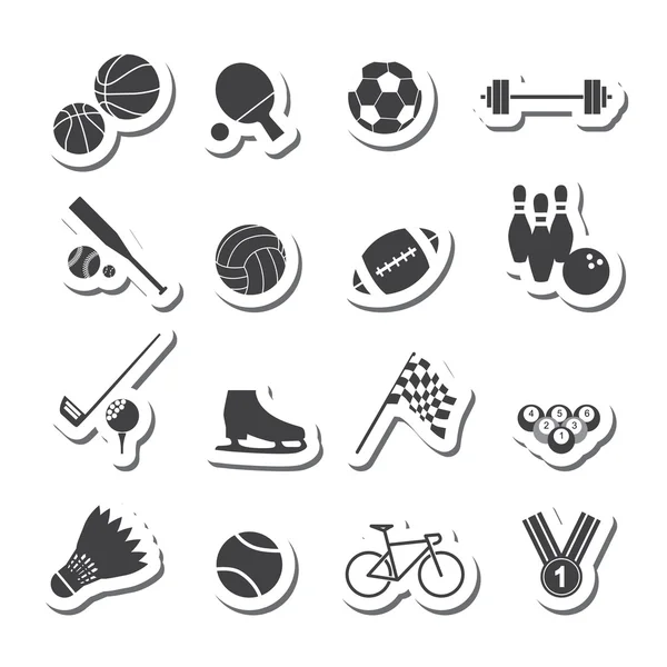 Juego de iconos deportivos — Archivo Imágenes Vectoriales