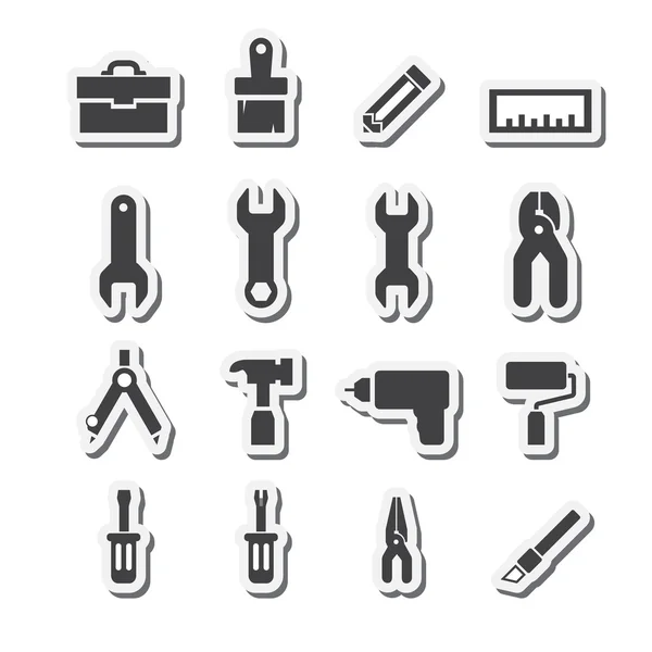 Tools icon set — Stock Vector