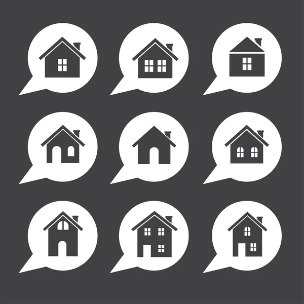 189-2house pictogram — Stockvector