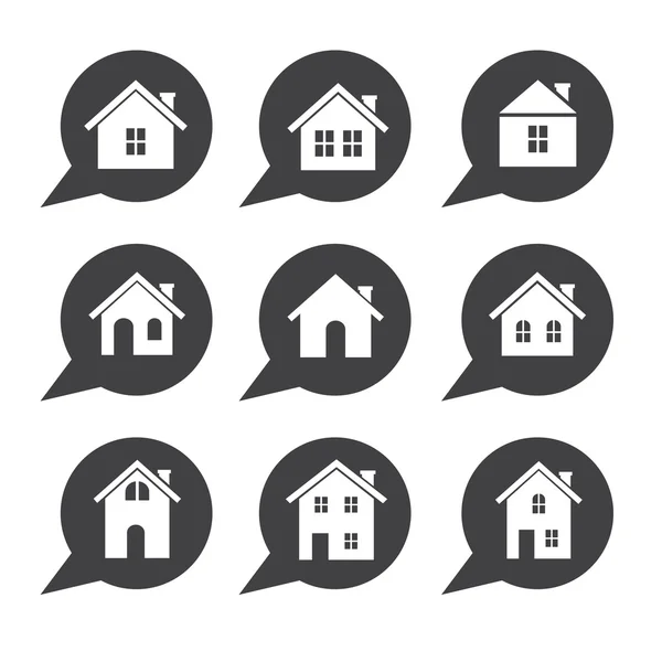 189-2house pictogram — Stockvector