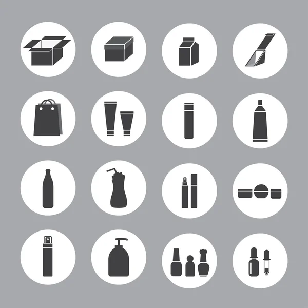 Packaging icons — Stock Vector