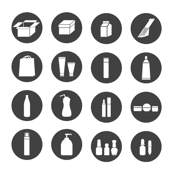 Iconos de embalaje — Vector de stock