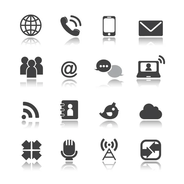 Iconos de comunicación — Vector de stock