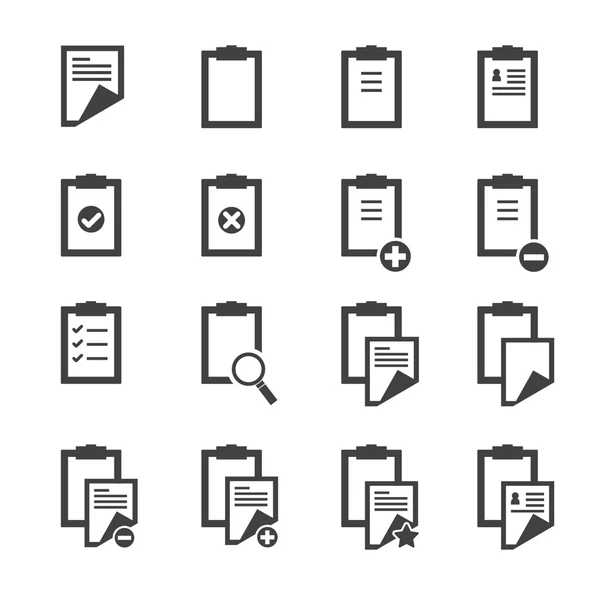 Clipboard icons — Stock Vector