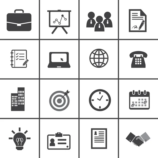 Iconos de oficina y negocios Vector de stock