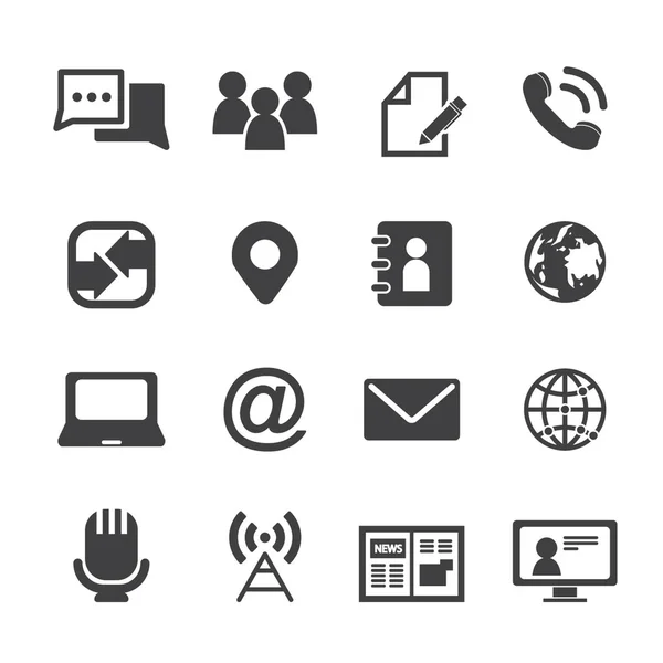 Media and communication icons — Stock Vector