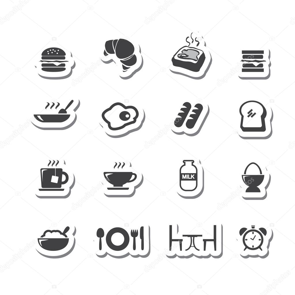 Breakfast icons