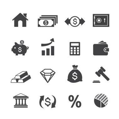 finansal yatırım simgeler