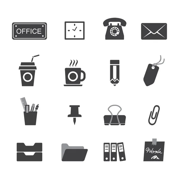 Office icons set — Stockvector