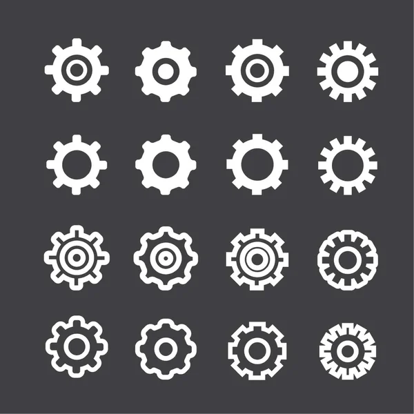 Settings icon set — Stock Vector