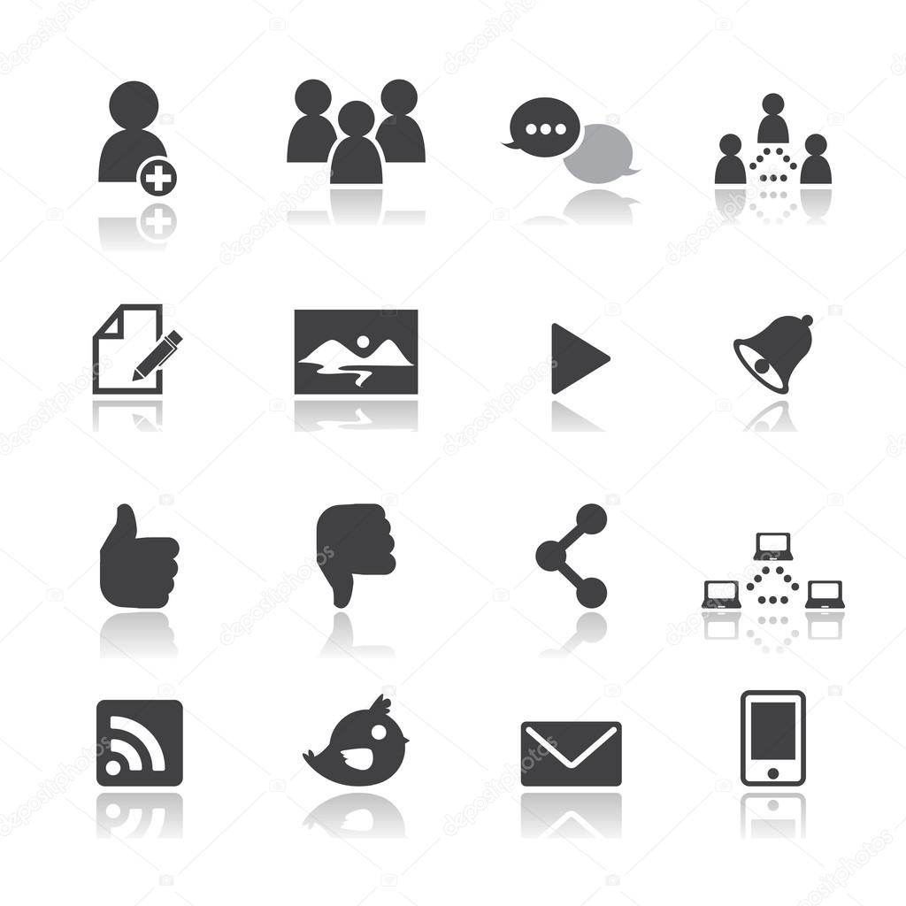 Social network icons