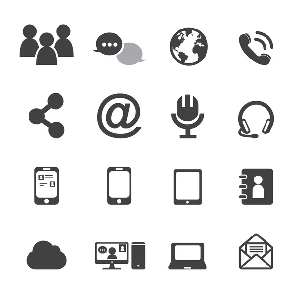 Communicatie-iconen — Stockvector