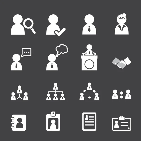 Personas de negocios y usuarios icono — Archivo Imágenes Vectoriales