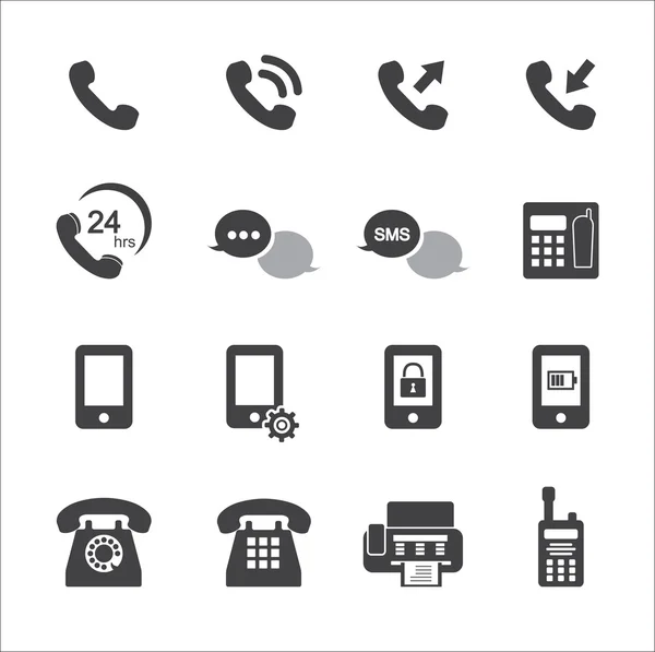 Telefon Icon set — Stok Vektör