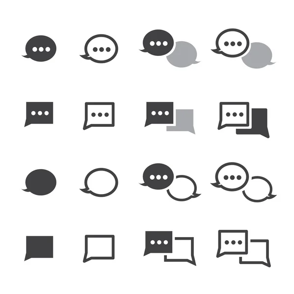 Speech bubble icons — Stock Vector