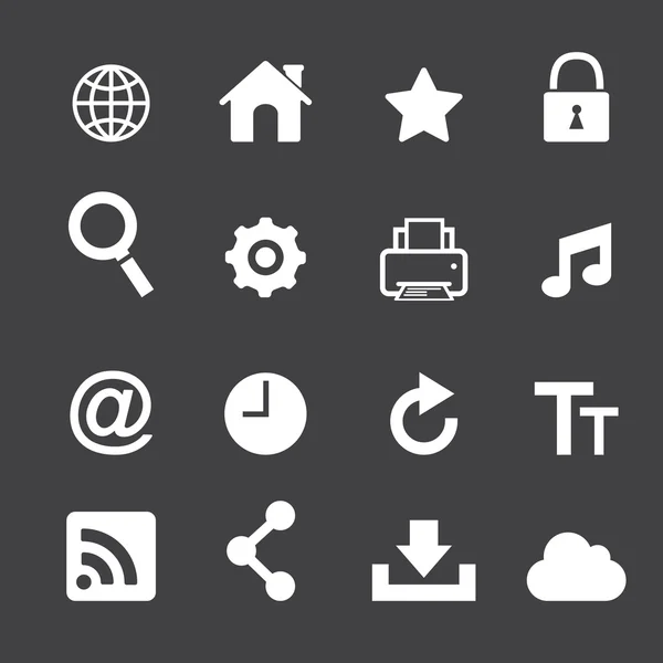 Web icon set — Stock Vector