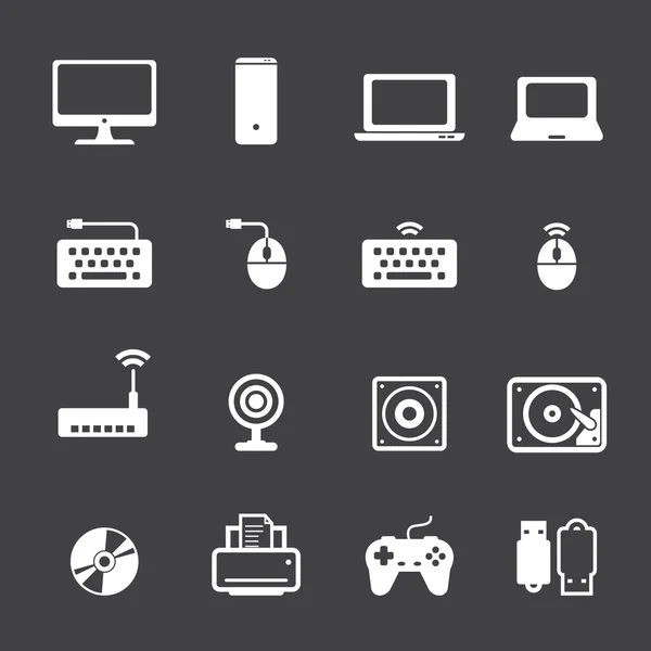 Computer icon set — Stock Vector