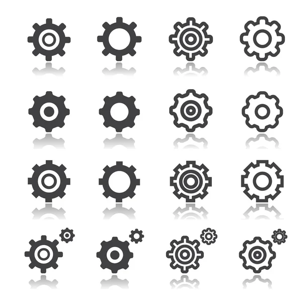 Settings icon set — Stock Vector