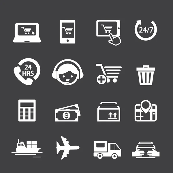 Shopping online icon — Stock Vector