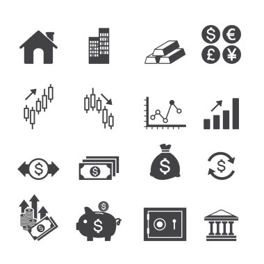 finansal yatırım simgeler