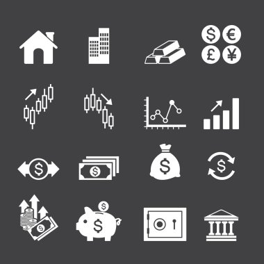 finansal yatırım simgeler
