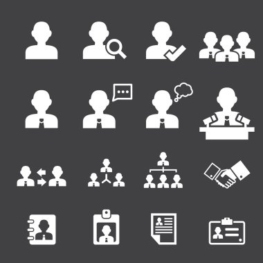 iş kişi ve kullanıcı simgesi