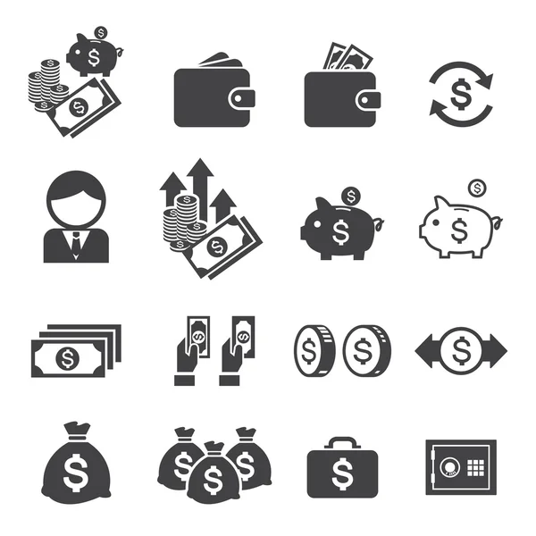 Icône d'argent — Image vectorielle